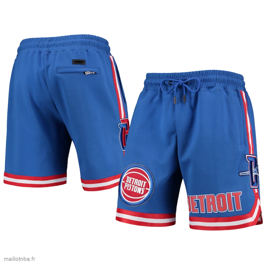 Pantalon Detroit Pistons Pro Standard Blue Chenille Shorts